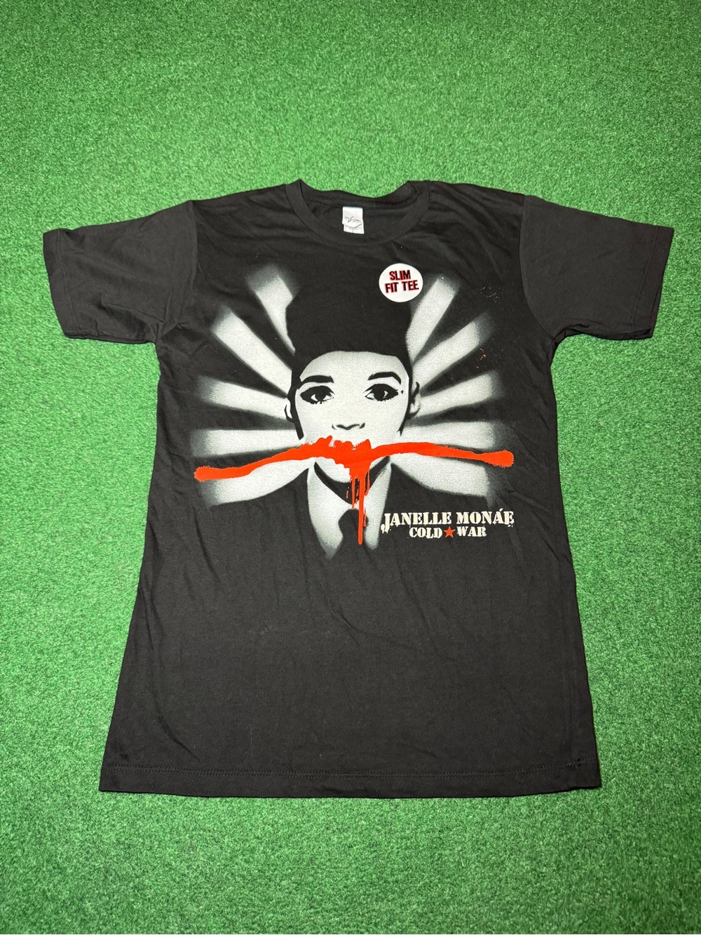 Janelle Monae T Shirt Cold War Concert Black XS Age of Pleasure Tour Hip Hop NWT